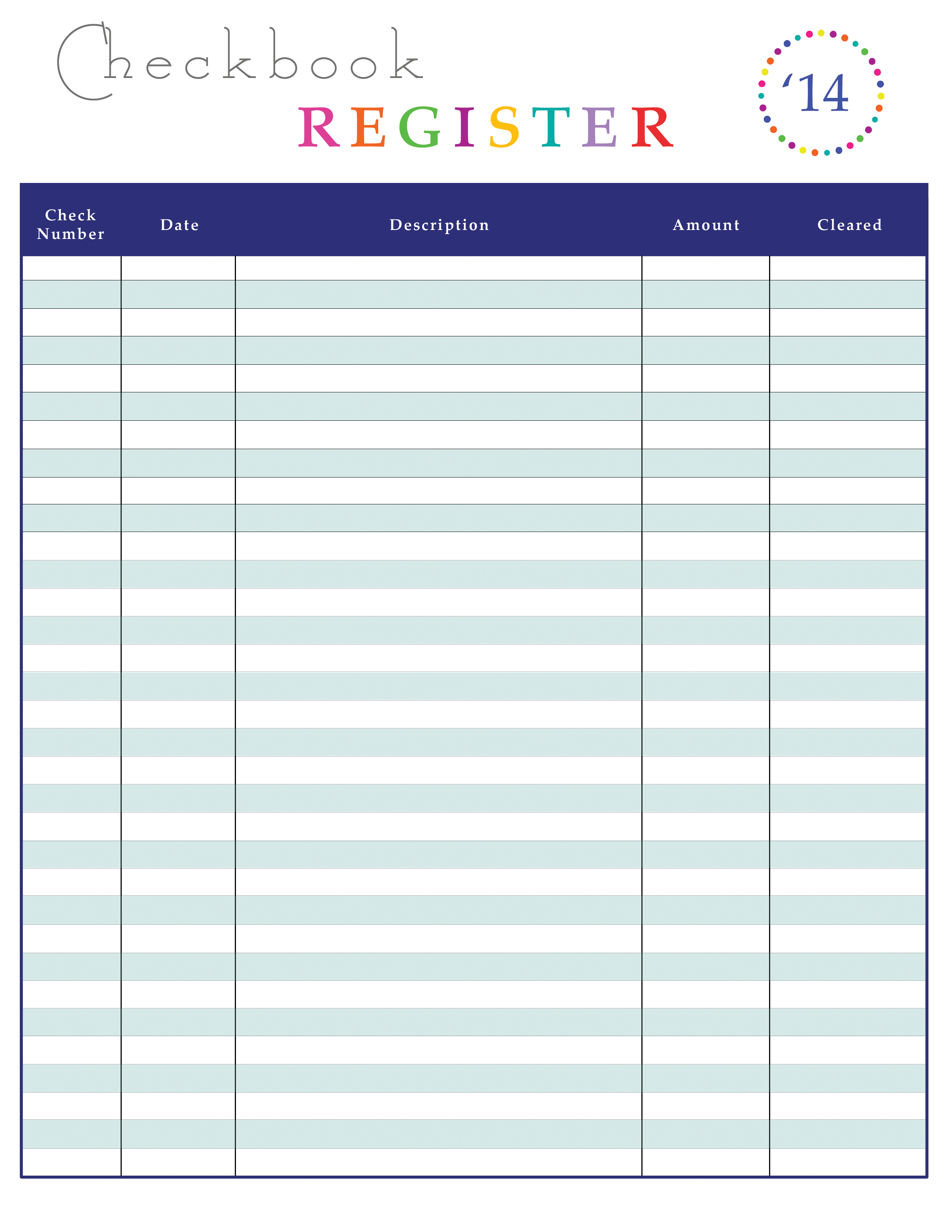 Free balancing checkbook activity