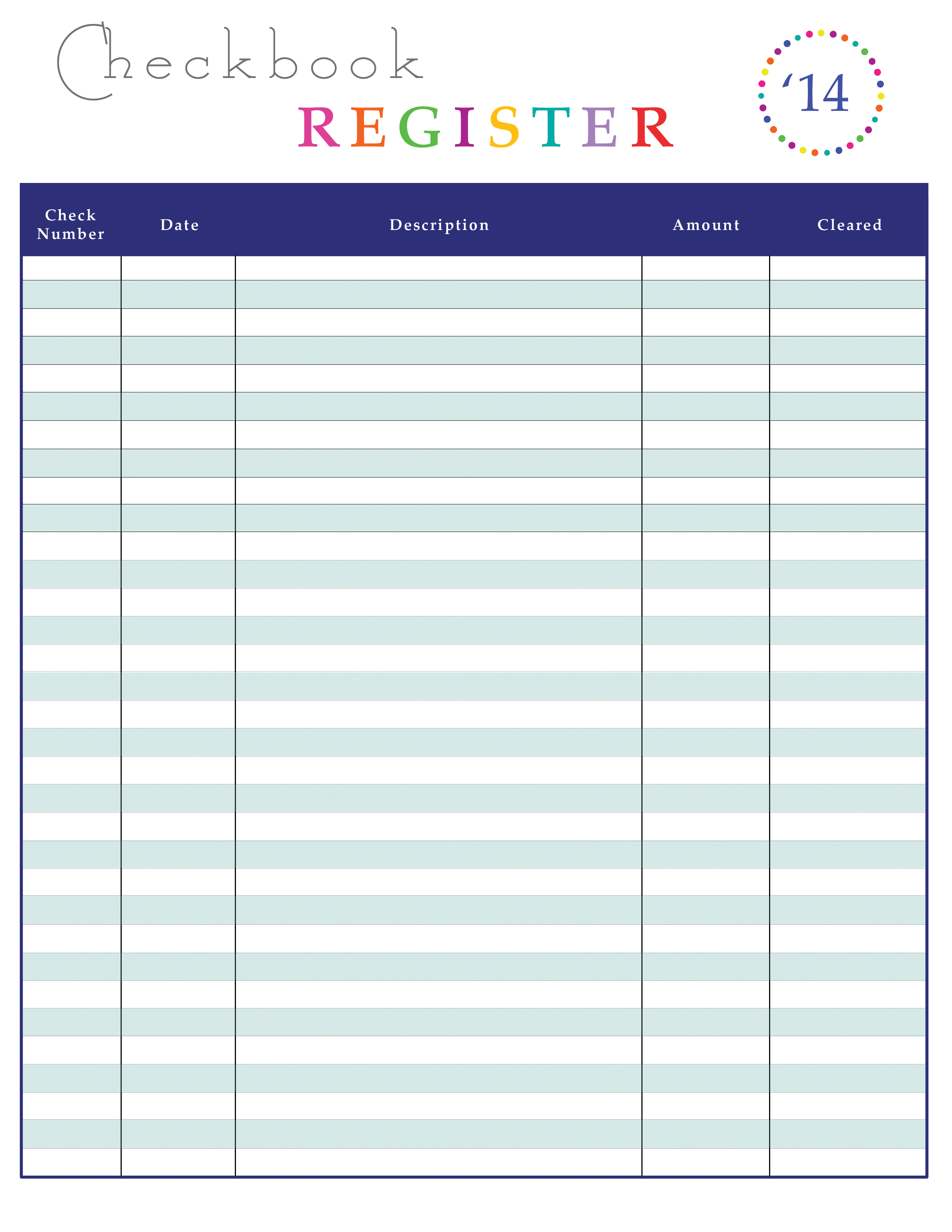 7 Best Images Of Free Printable Check Transaction Register Printable 