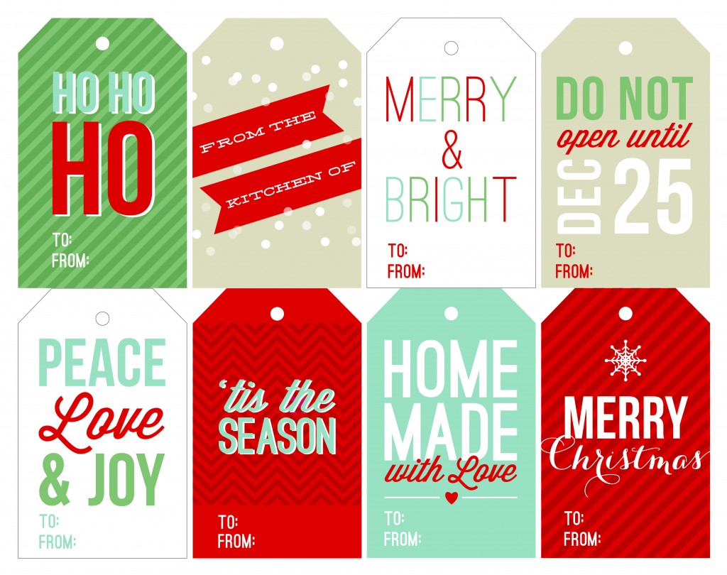 5 Best Images of Happy Holidays Free Tags Printable Template Free