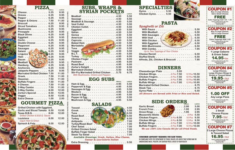 Free Printable Restaurant Menu Templates