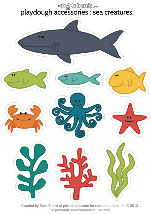 4 Best Images of Free Printable Ocean Animals Printable Coloring Page
