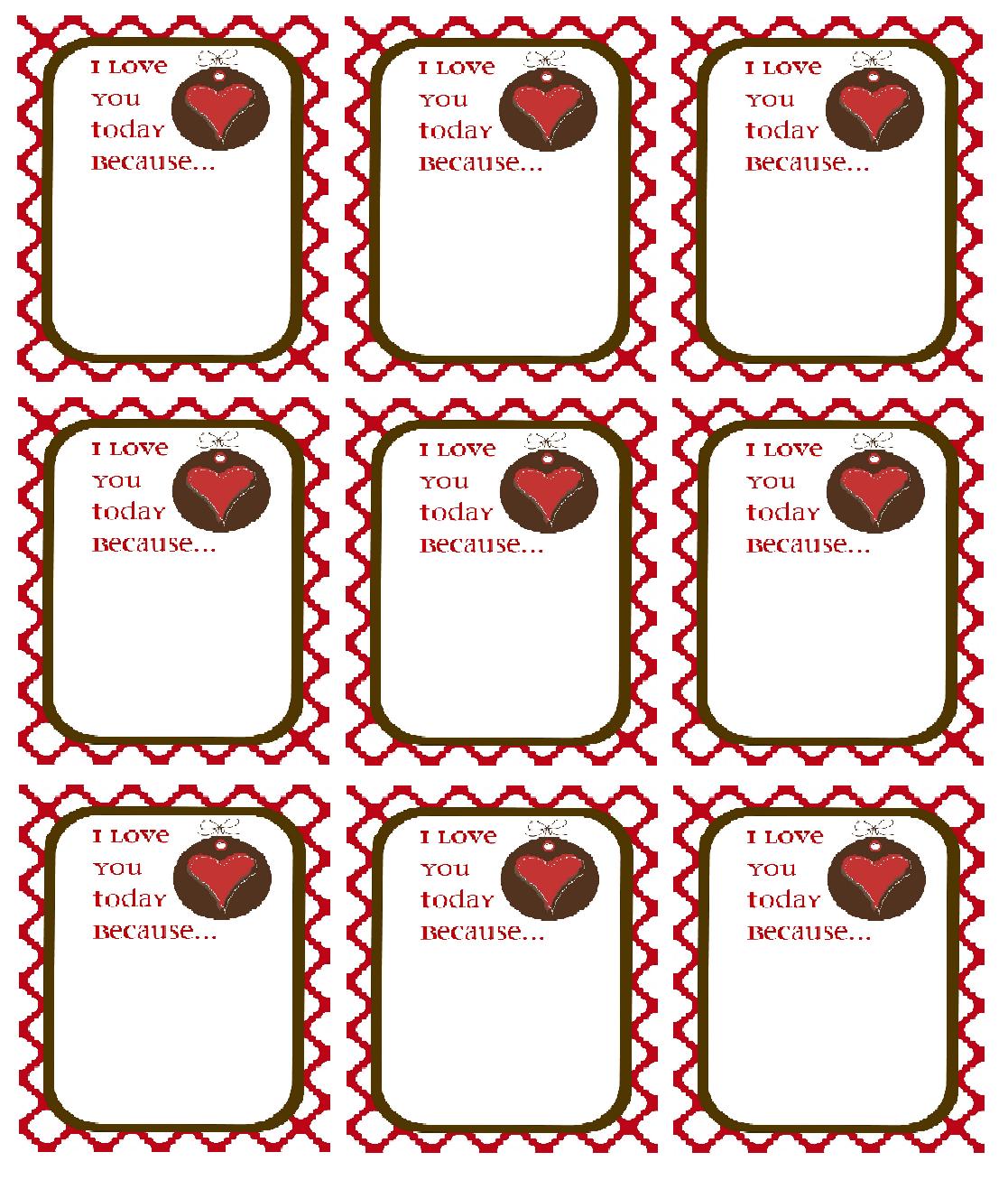 Cards Printable Reasons Why I Love You Printable Template Free 