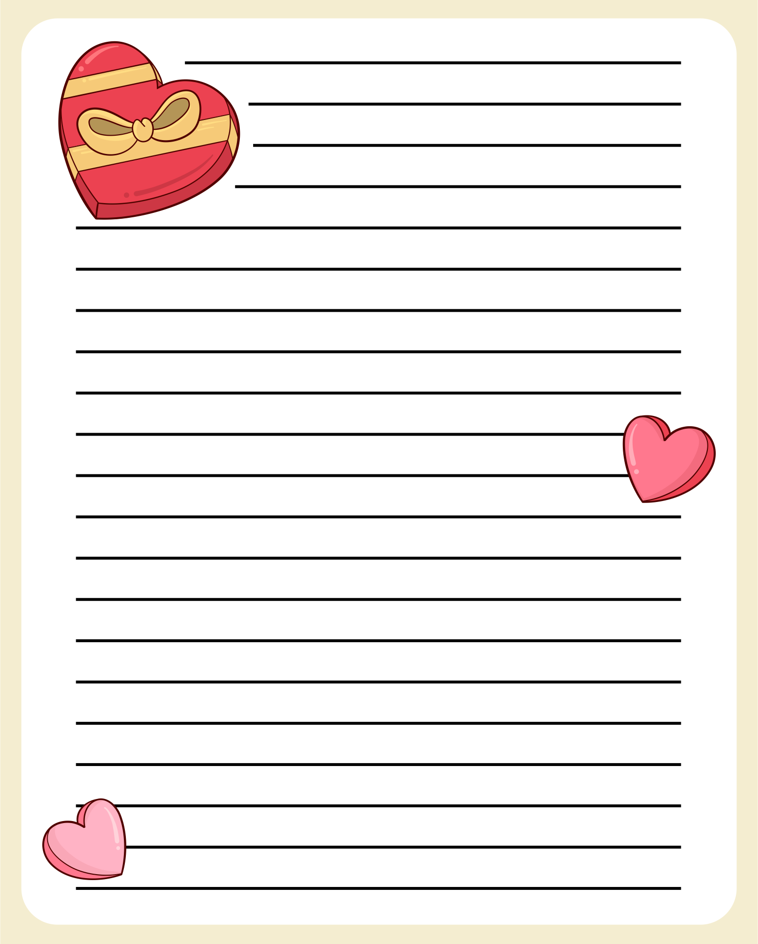 9 Best Images Of Love Letter Templates Printable Free Printable Love