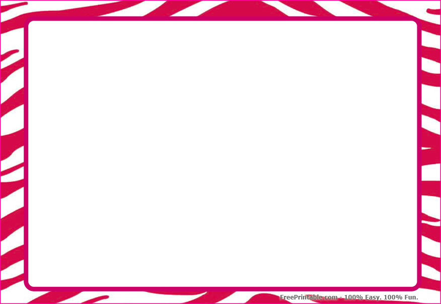 free clip art zebra print border - photo #24