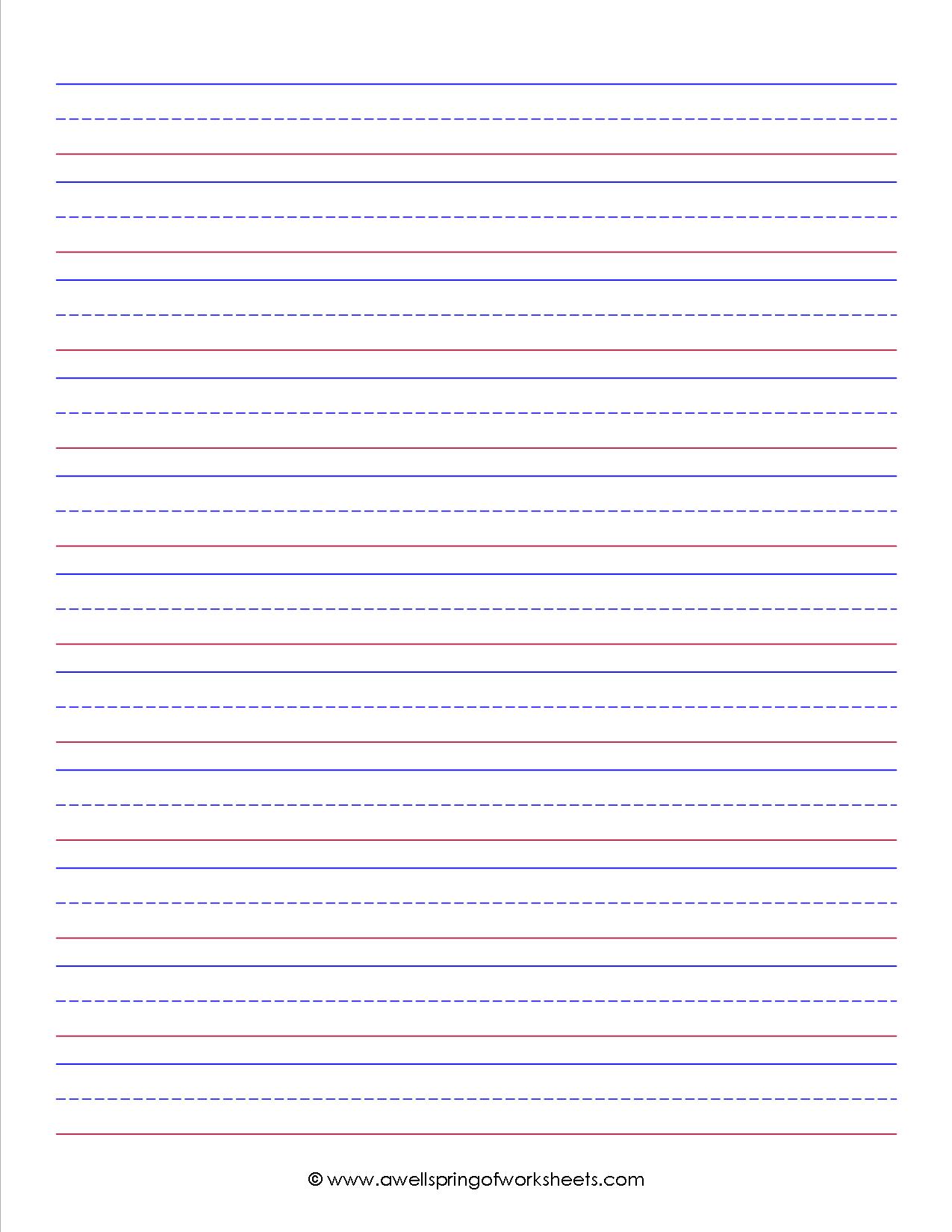 8 Best Images of Printable Primary Writing Paper With Lines - Free