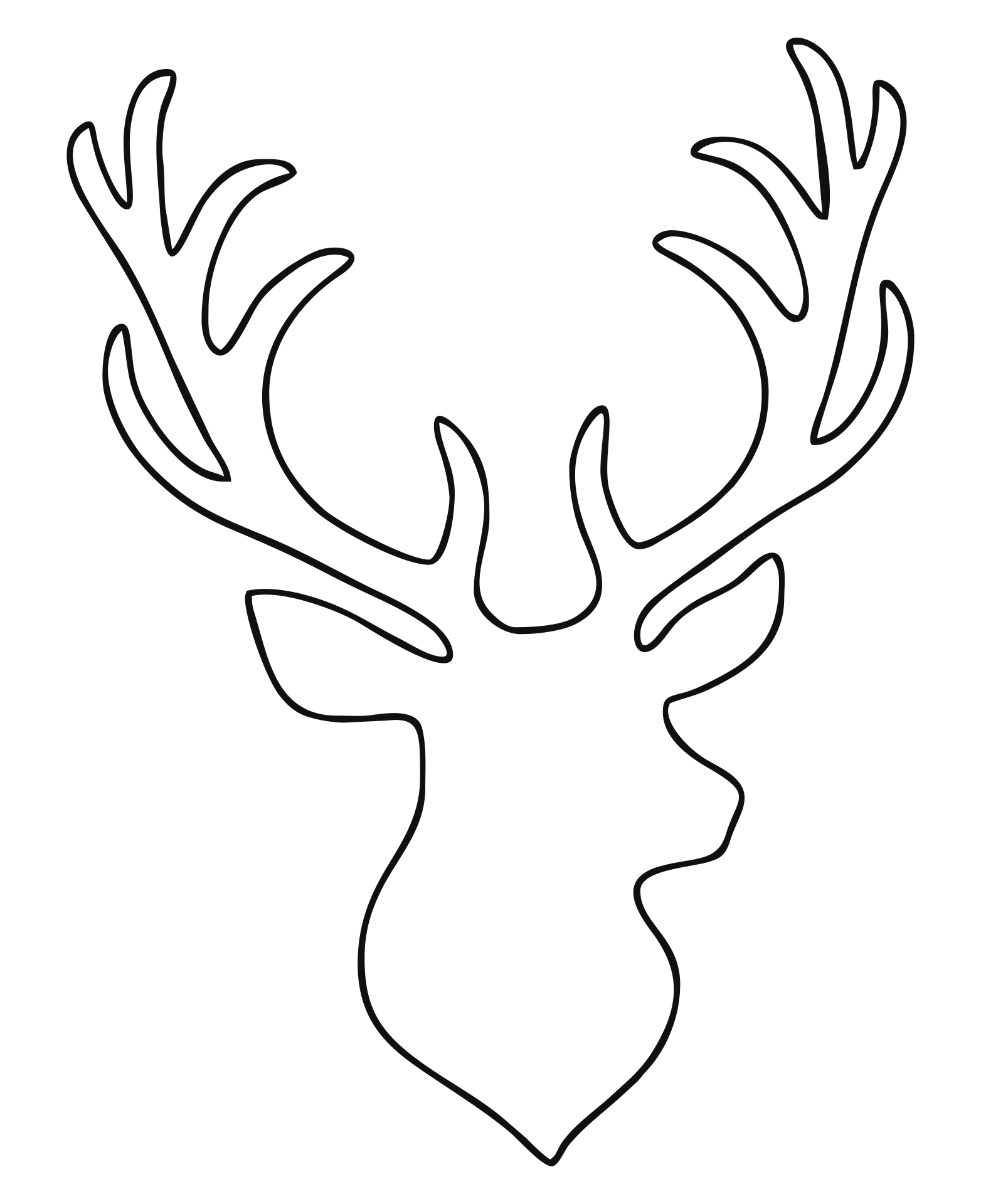 Printable Reindeer Patterns
