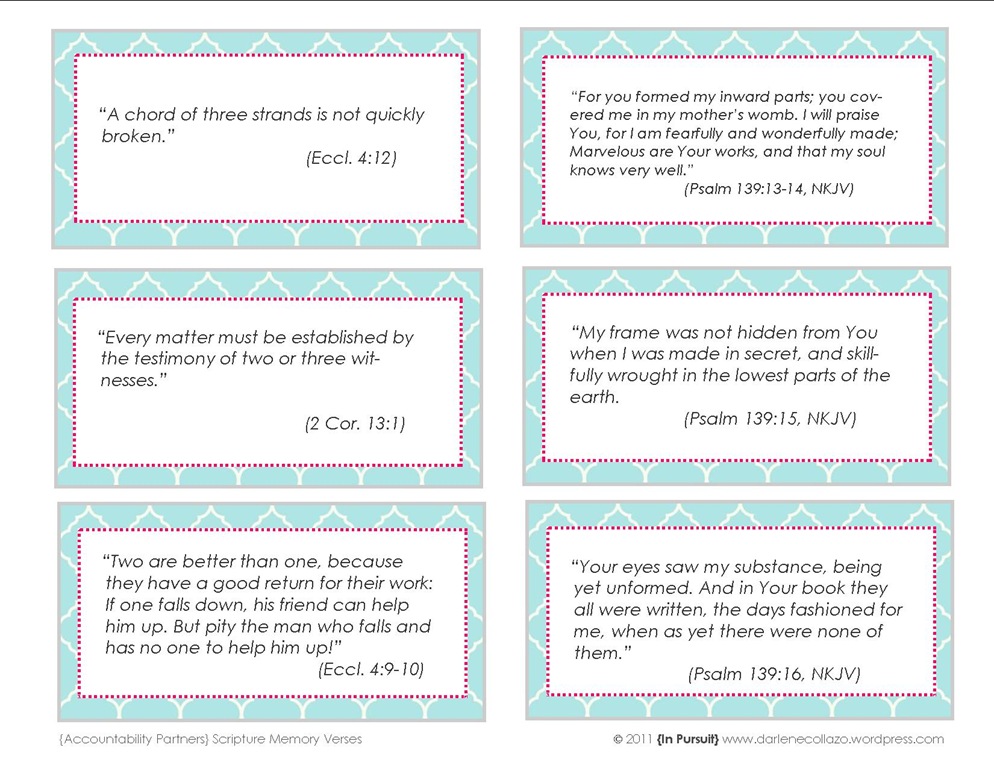 7 Best Images Of Printable Scripture Memory Cards Free Printable 