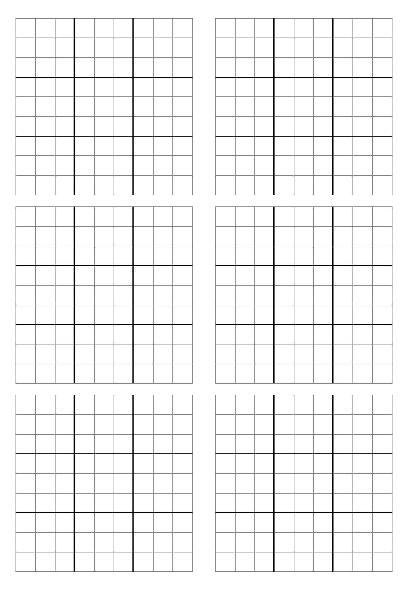 4 Best Images of Printable Blank Sudoku Grid 2 Per Page Printable