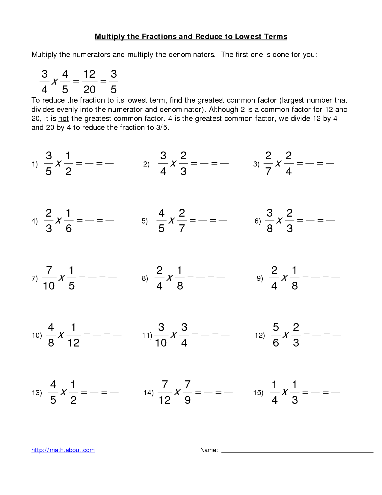 multiplying-fractions-worksheets