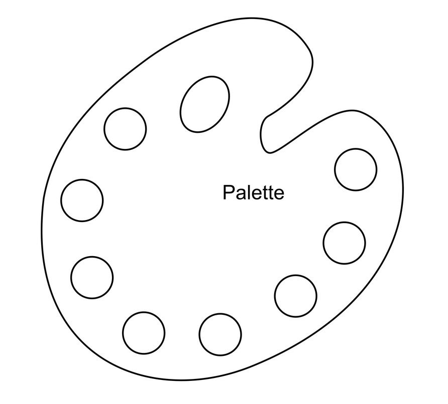 Paint Palette Template