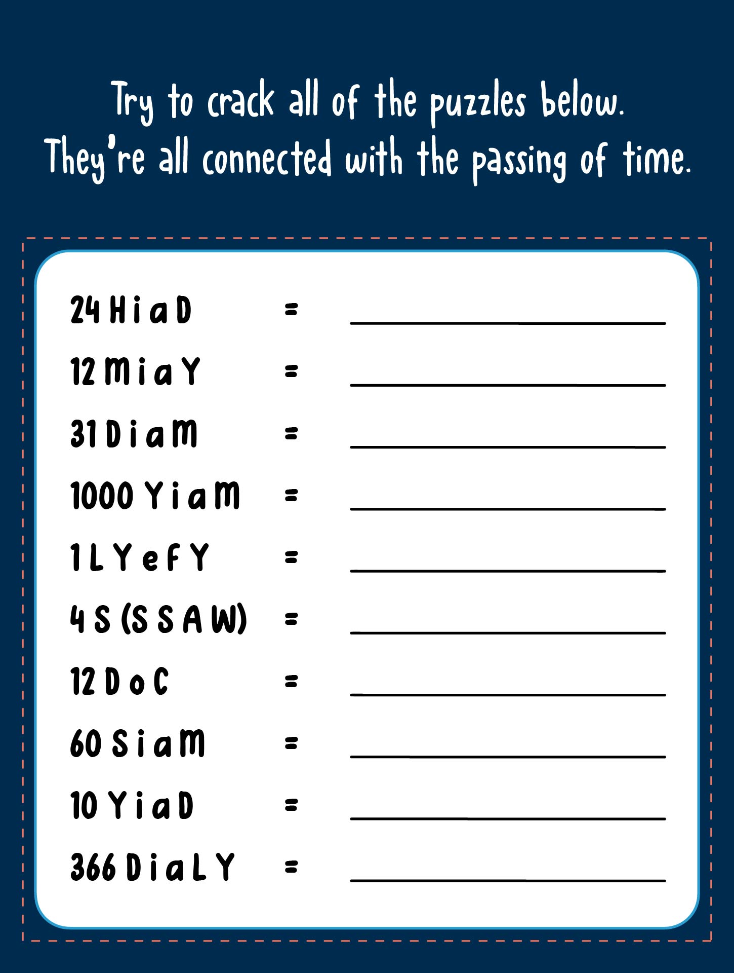 Christmas Brain Teasers Printable Free