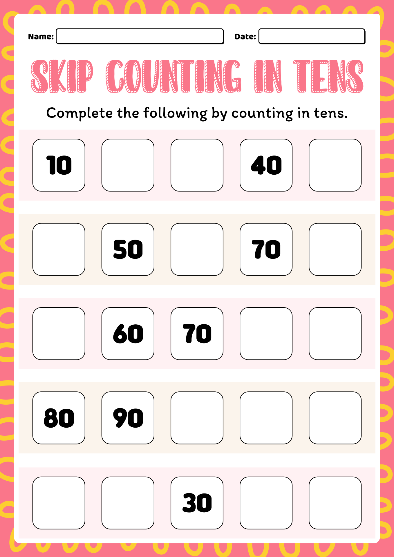 Counting Up To 10