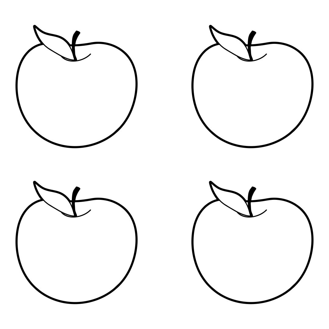7 Best Images of Printable Apple Template Preschool Free Apple
