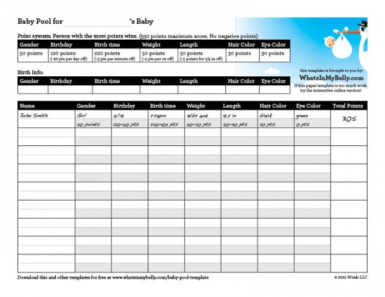 8 Best Images Of Printable Baby Pool Game Baby Weight Pool Template 8-best-images-of-printable-baby-pool-game-baby-weight-pool-template