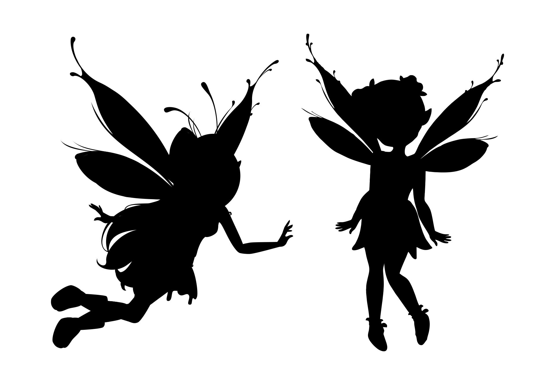 9 Best Images of Printable Fairy Silhouette Free Fairy Silhouette