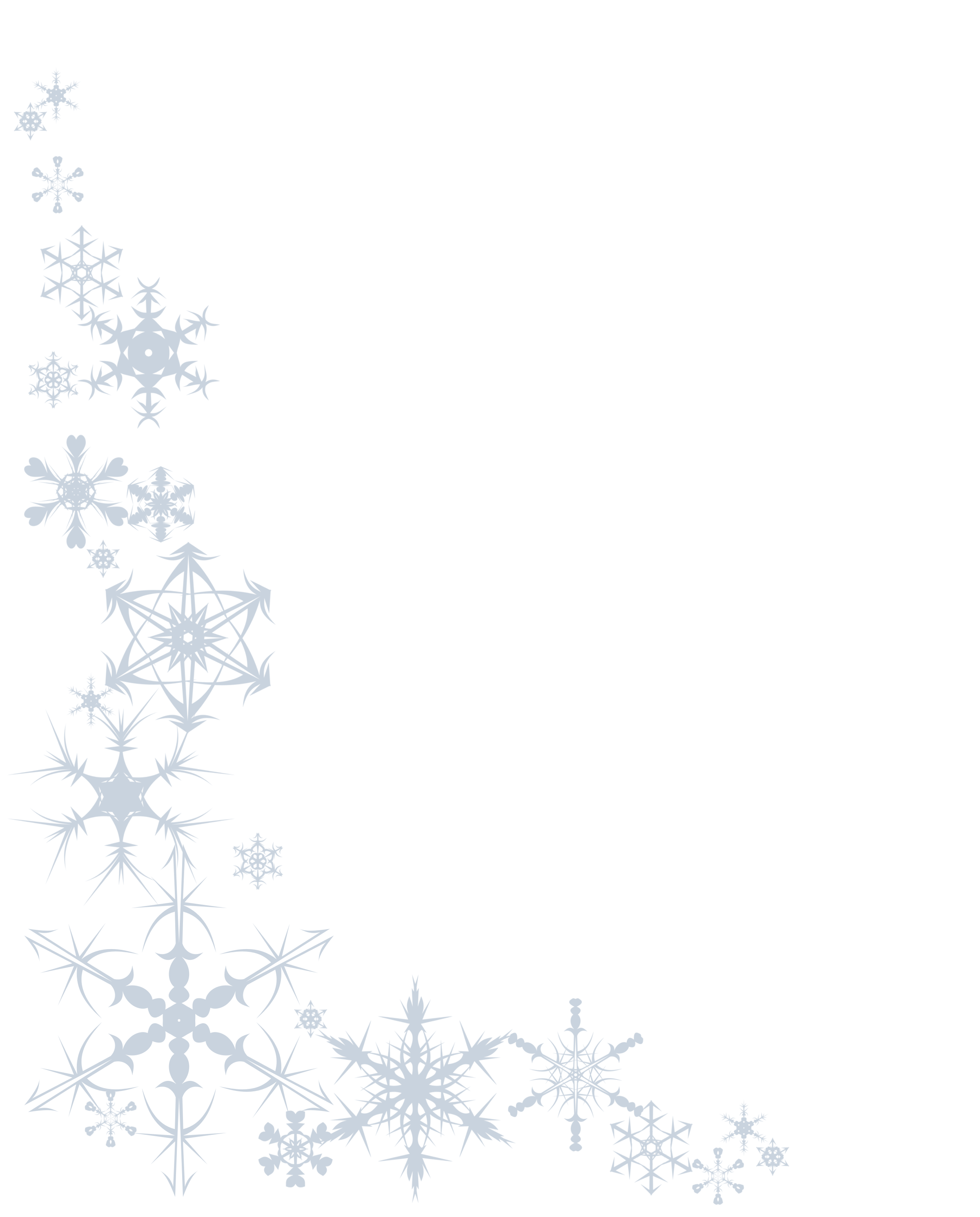 5 Best Images of Free Printable Snow Borders Snowflake Border Clip