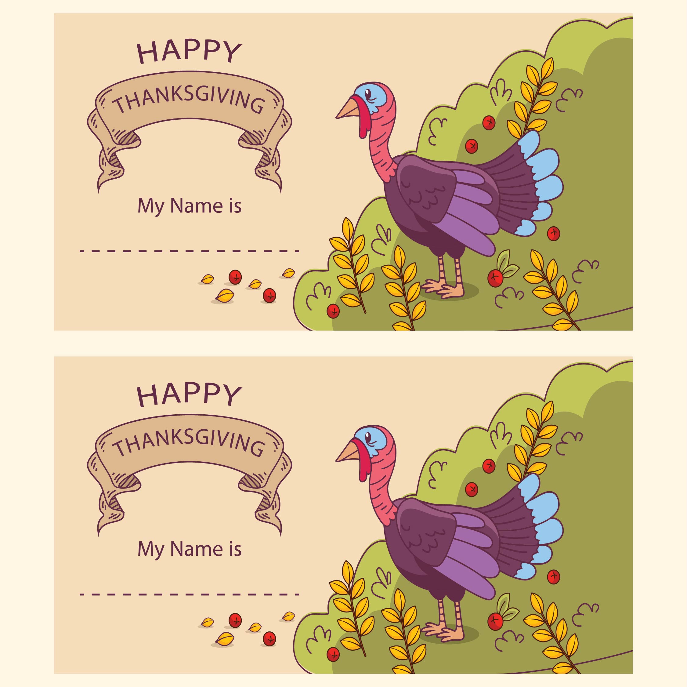 4 Best Images Of Free Thanksgiving Printable Name Tags Templates Free 