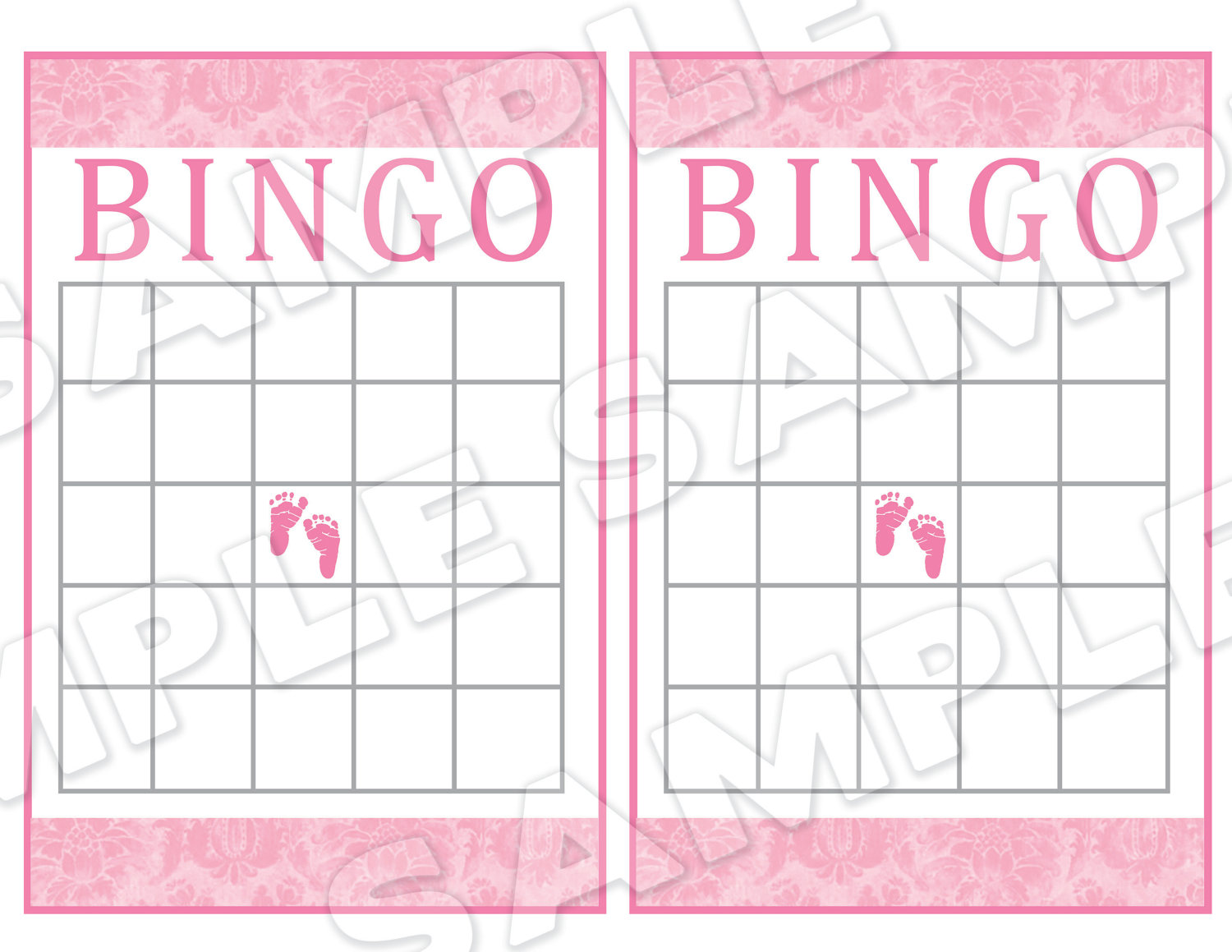 4 Best Images Of Printable Baby Shower Bingo Card Template Baby