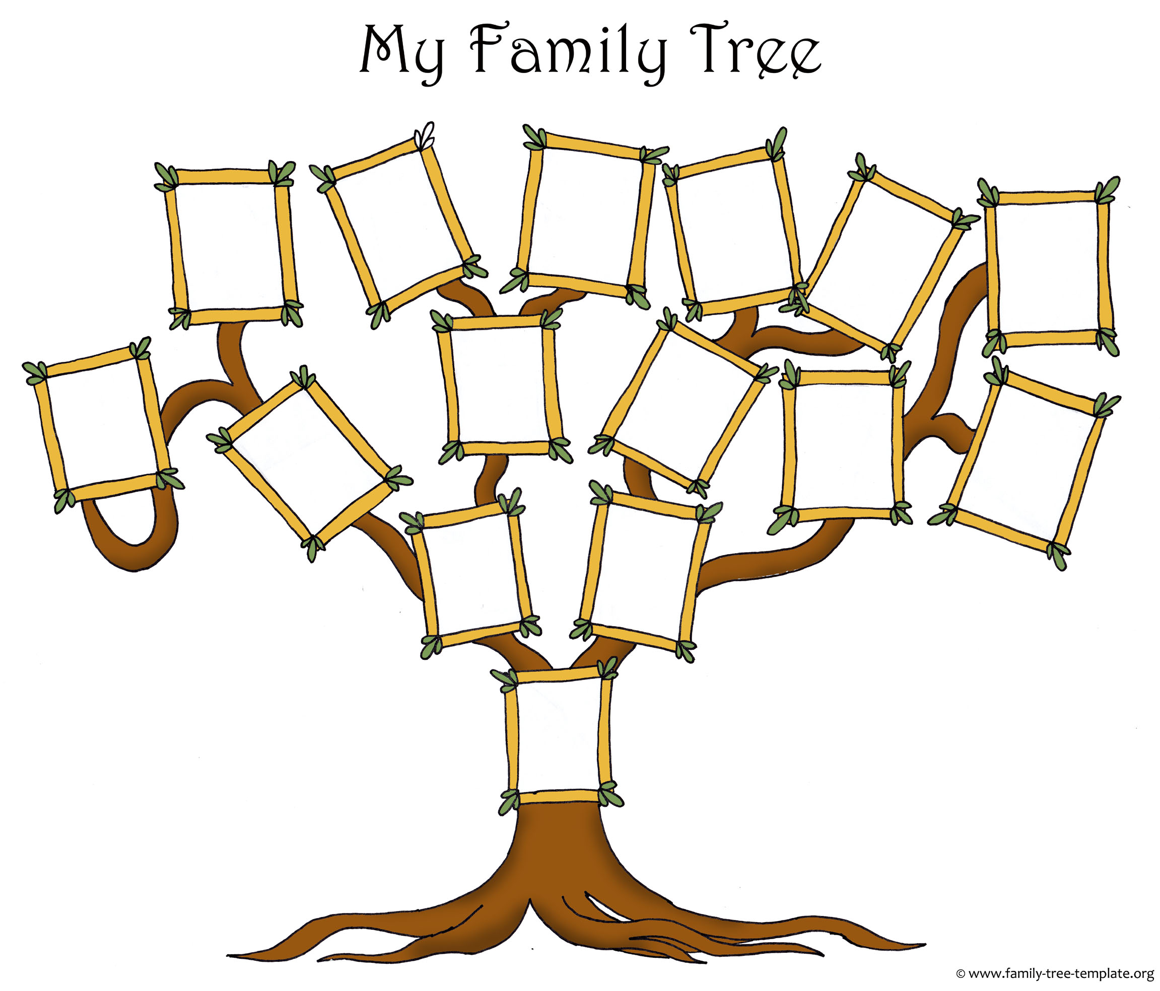 7 Best Images of Free Printable Family Tree Stencils Fingerprint Tree