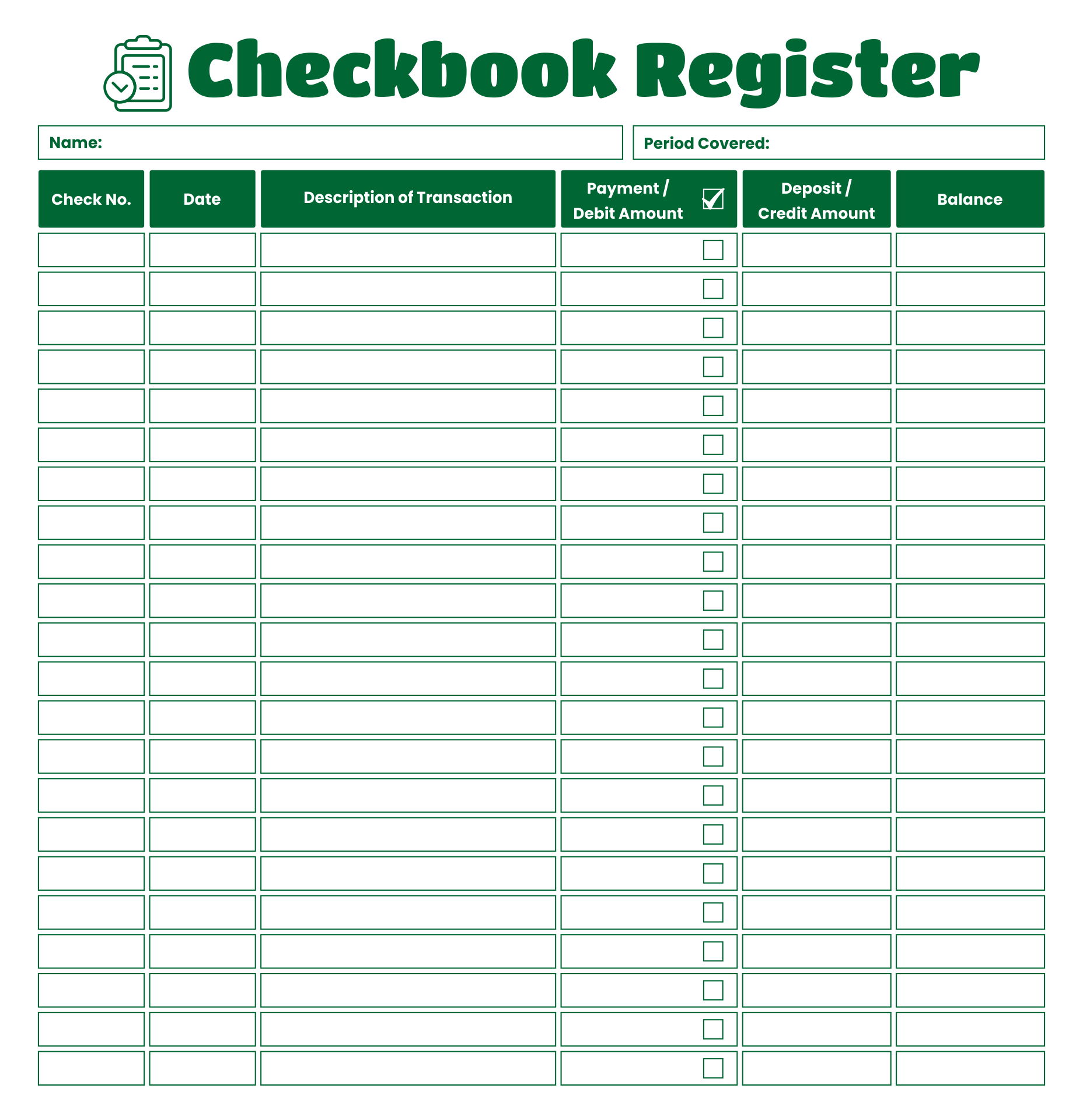 7 Best Images Of Free Large Printable Check Register Large Print 