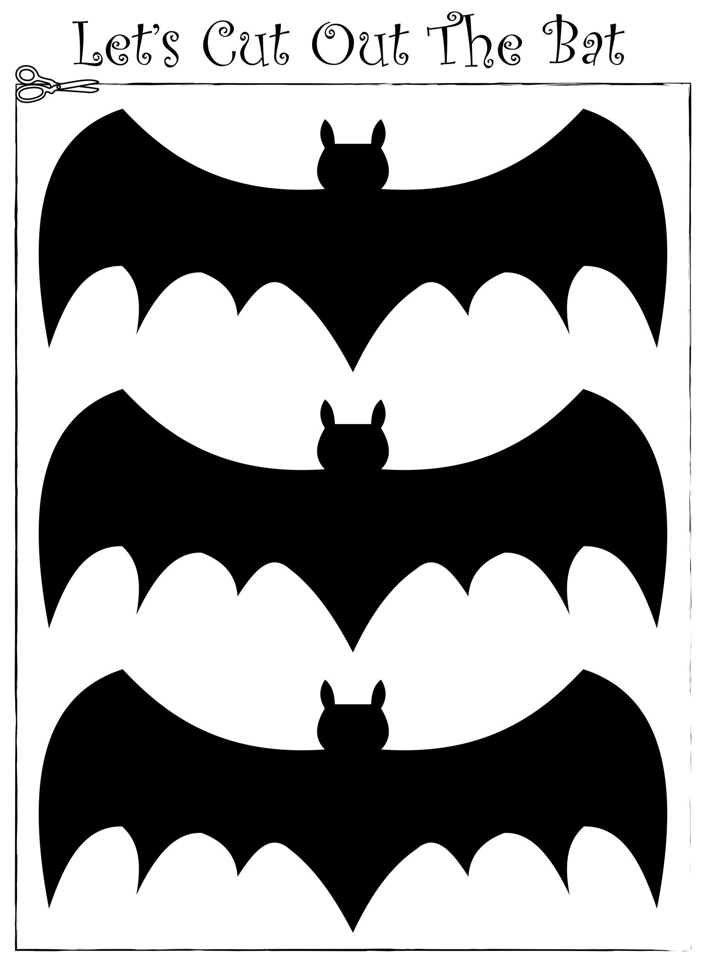 printable bat silhouette