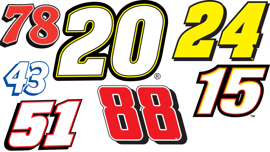 8 Best Images of Printable NASCAR Numbers NASCAR Car Numbers, Number
