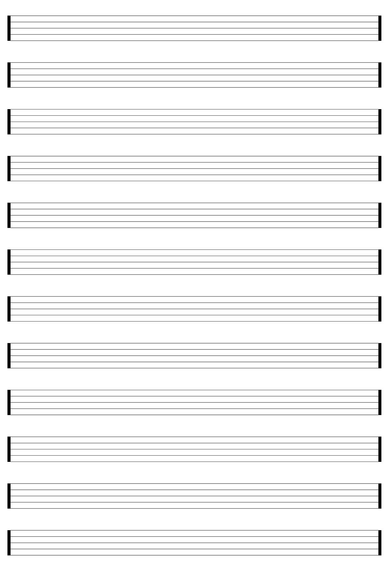 Music Notes Printable Paper