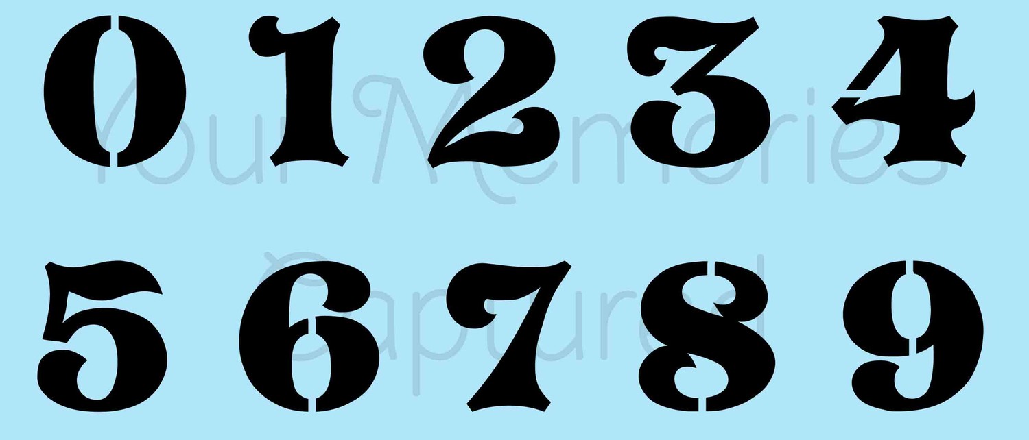 9 Best Images of Old English Number Stencils Printable - Old English