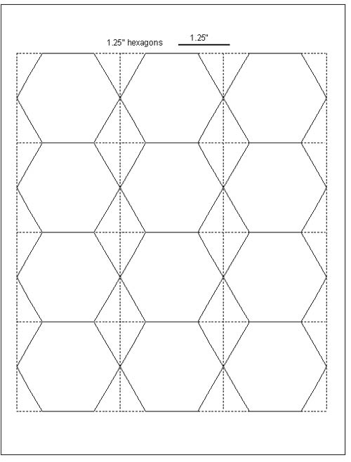 Free Printable English Paper Piecing Template - Printable