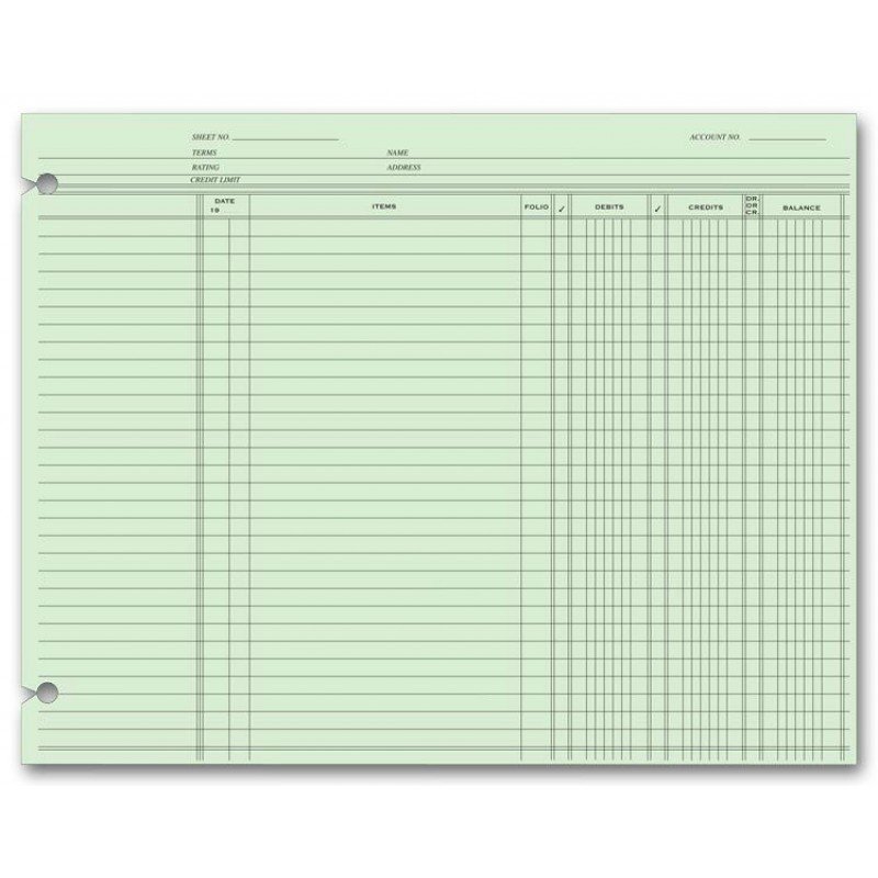 Free Printable Accounting Ledger Paper