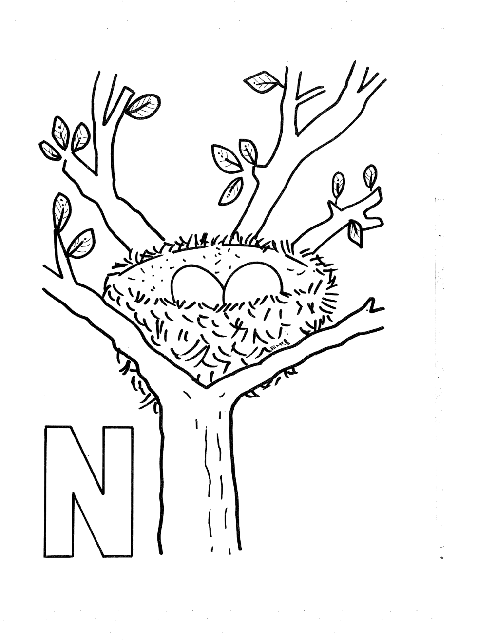 n coloring pages - photo #43