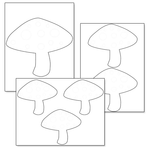 5 Best Images of Mushroom Shape Template Printable Mushroom Template