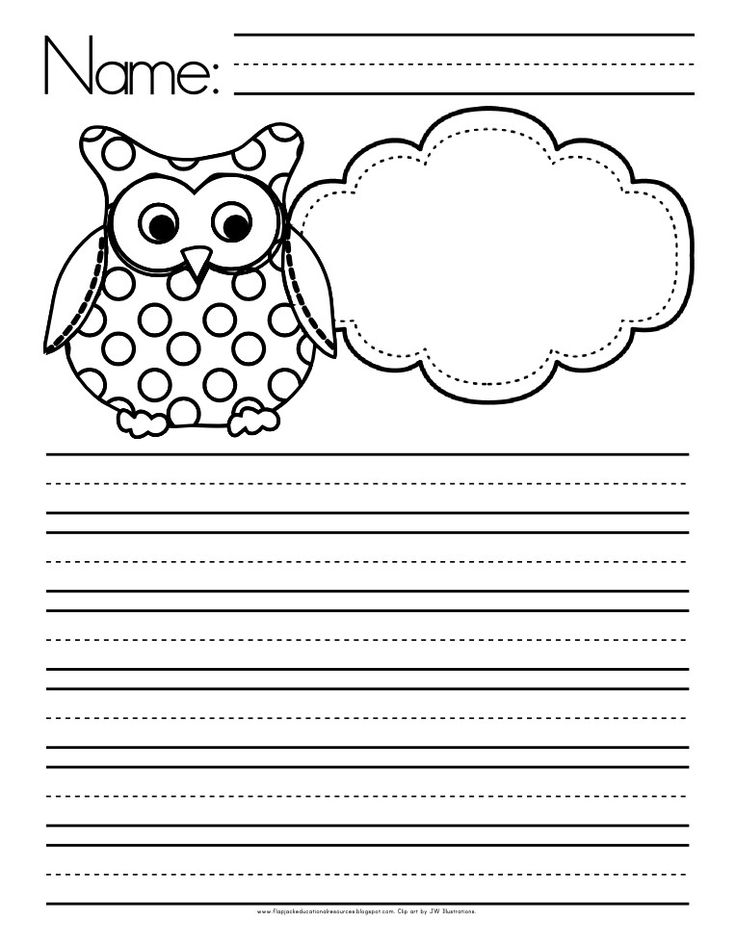 6 Best Images Of Printable Owl Writing Paper Free Printable Letter