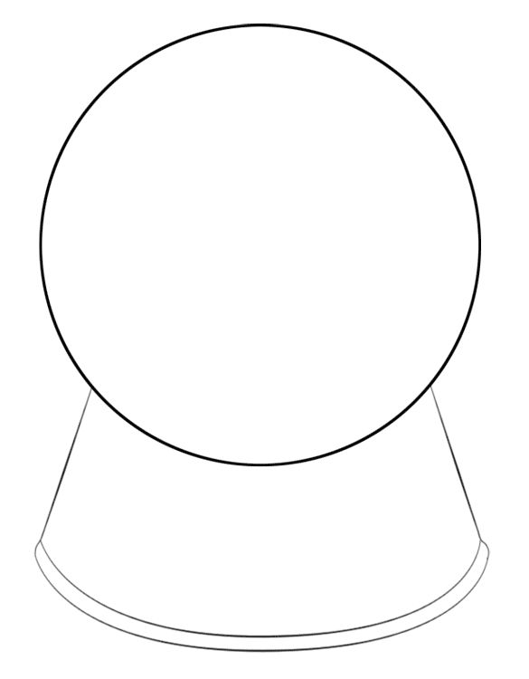 Printable Snow Globe Template Pdf Printable Templates Free