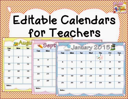 Teachers Pay Teachers Free Printable Calendar
