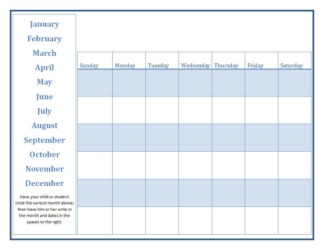 5 Best Images of Teachers Blank Printable Calendar Blank Printable