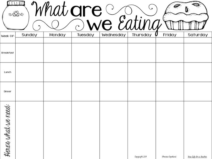 Breakfast Lunch Dinner Menu Template