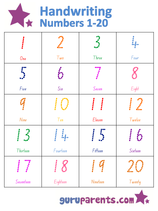 5 Best Images of Numbers 1 20 Printable Worksheets - Kindergarten