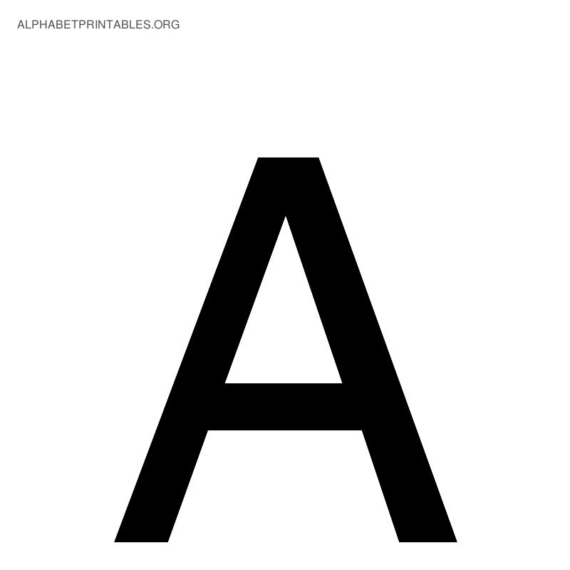 7 Best Images of Printable Black Letters Alphabet Letters Templates