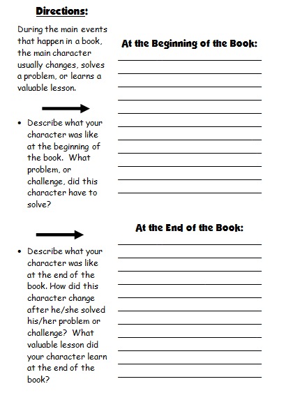 1st grade book report printables