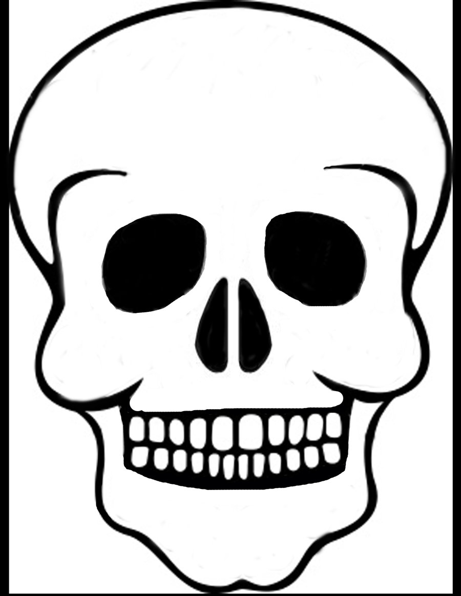 Day Of The Dead Skull Template Inside Blank Sugar Skull Template