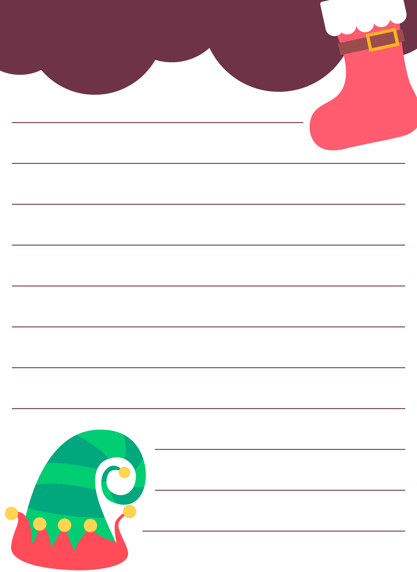 5 Best Images Of Christmas Elf Writing Paper Printable Free Printable