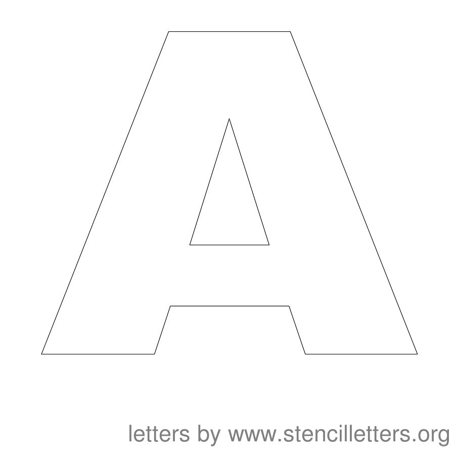 8 Best Images Of Free Printable Stencil Template 3 Inch Alphabet