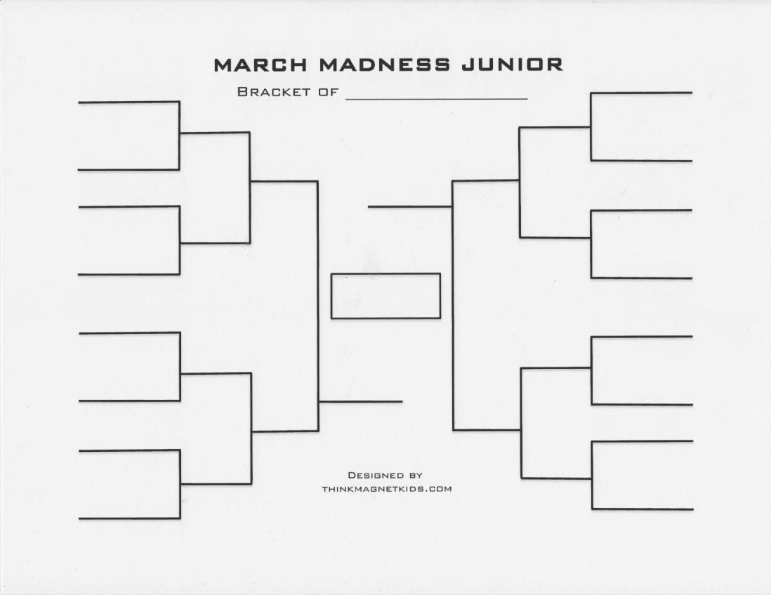7 Best Images of Sweet 16 Blank Bracket Printable March Madness Sweet