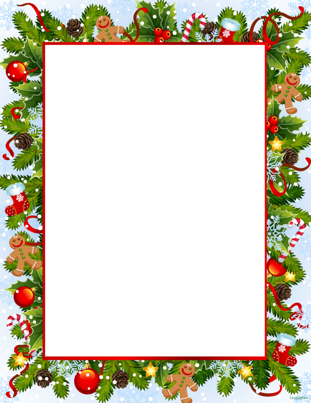 free christmas stationery clipart - photo #21