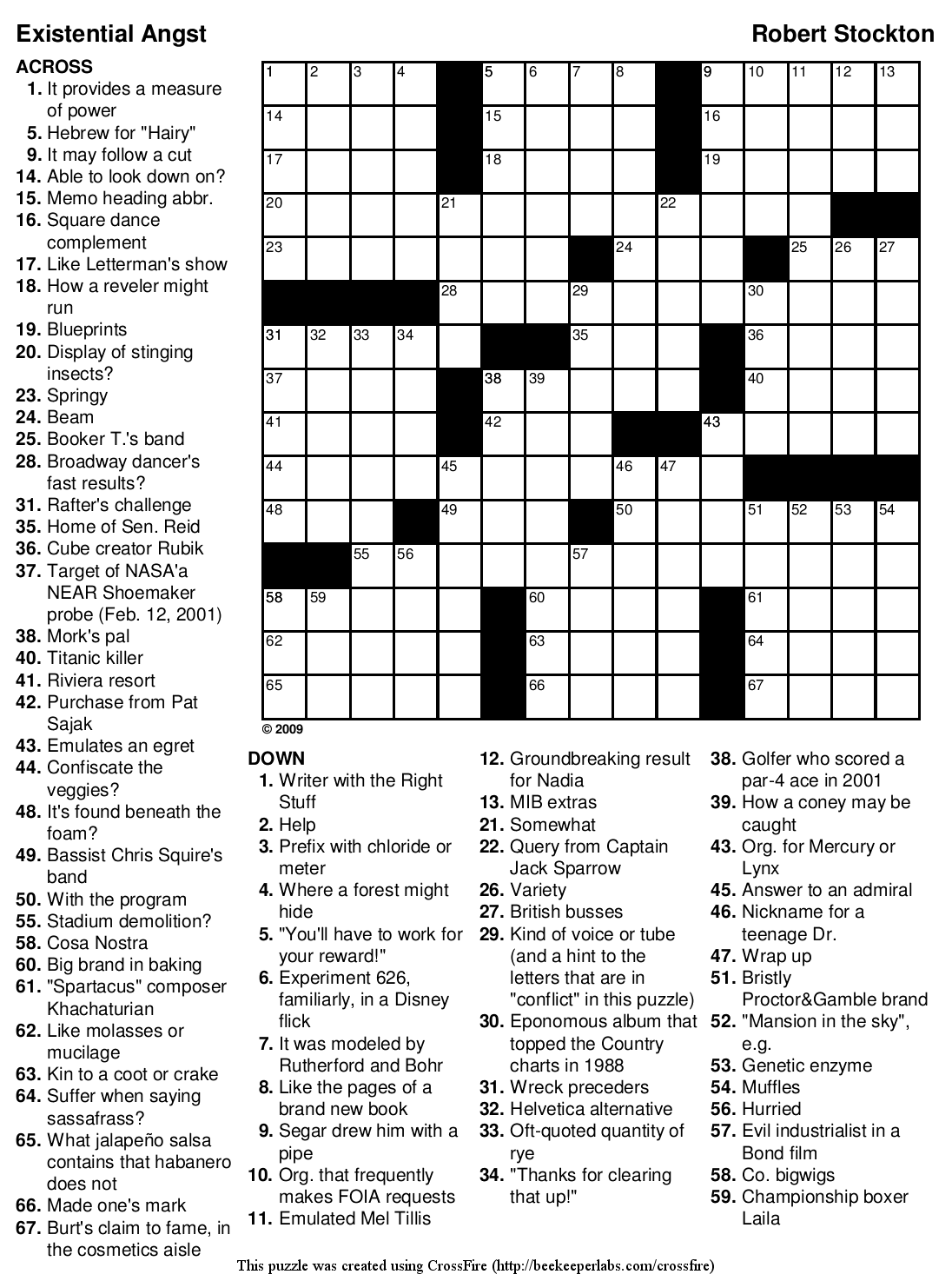 8 Best Images of Hard Printable Crossword Puzzles For ...