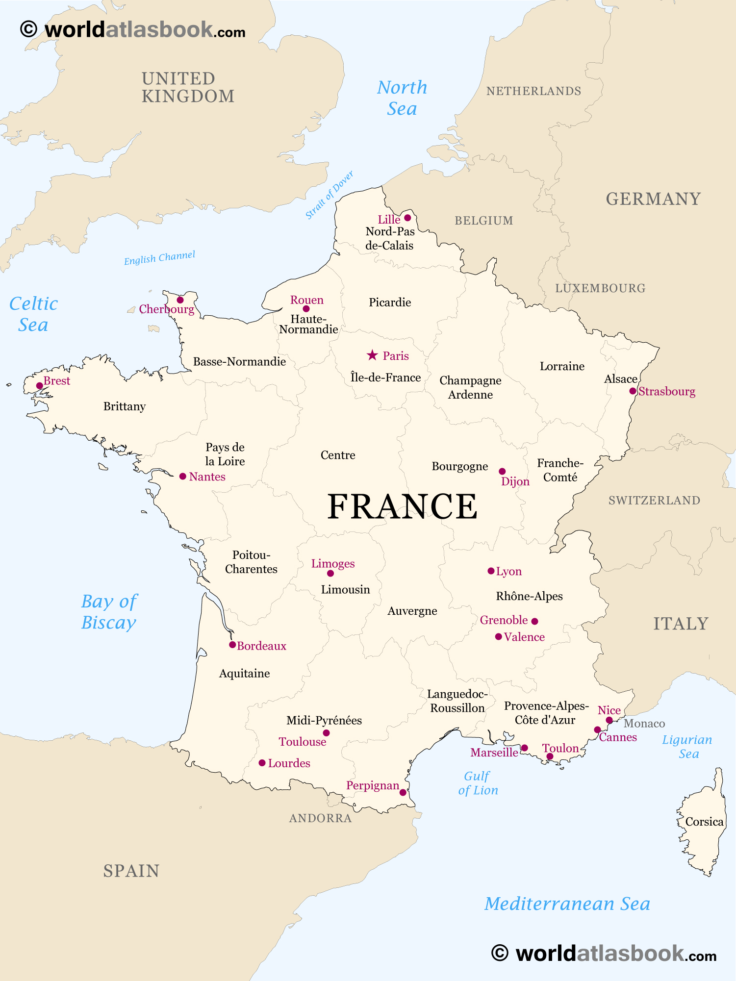 6 Best Images of Large Printable Map Of France Free Printable France