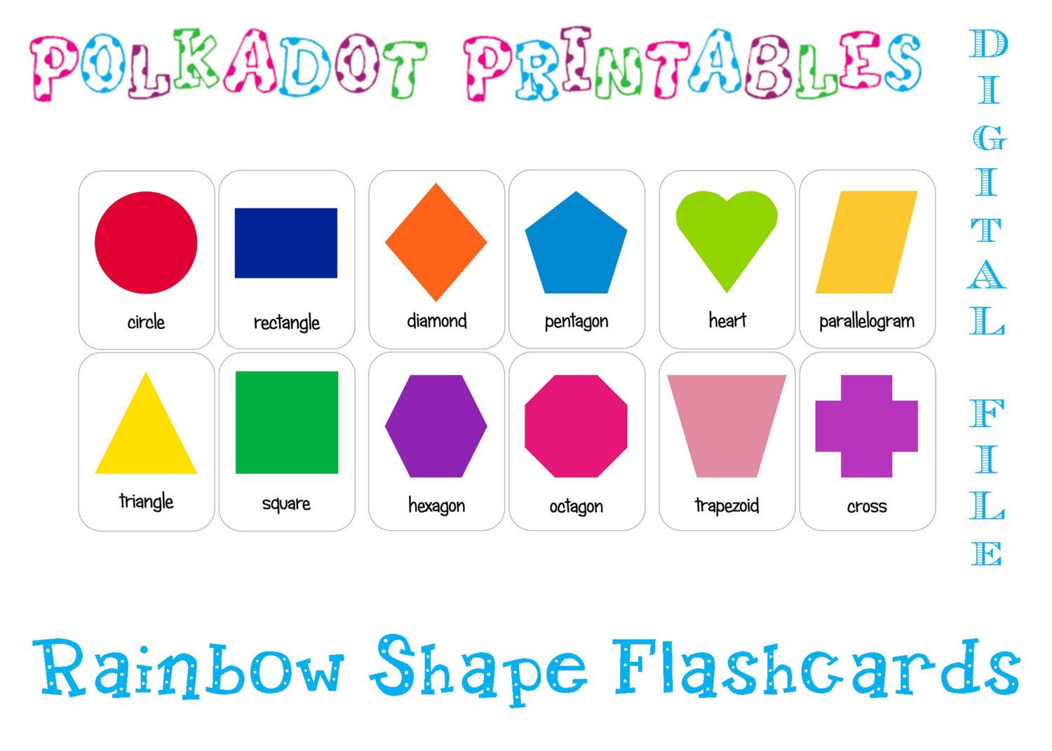 Shapes Flash Cards Free Printable