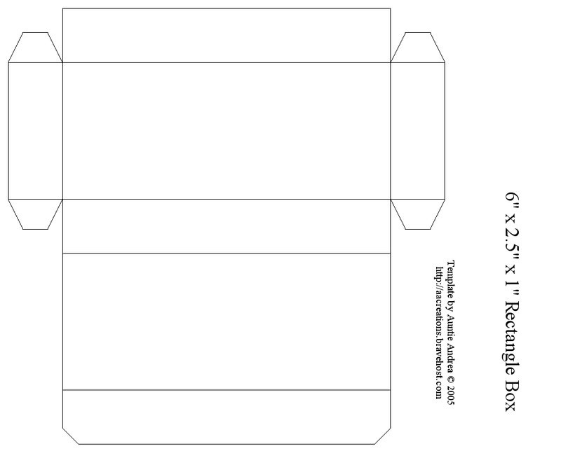 Rectangular Box Template Printable Printable Blank World