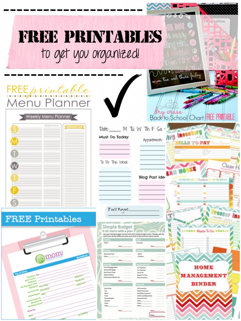 7 Best Images of Organized Life Free Printables Organize Your Life